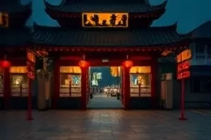机场停机坪夜灯下的行李传送带，夜航之前剧照