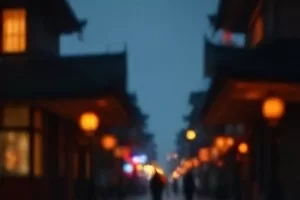子夜时分窗前独坐的人影与桌面台灯，子时独白剧照