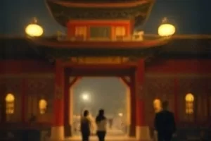 夜间值班室桌面上摊开的记录本与台灯,守夜人日志剧照