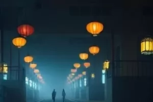 月光下骑单车穿过老街的邮差背影,月光邮差剧照